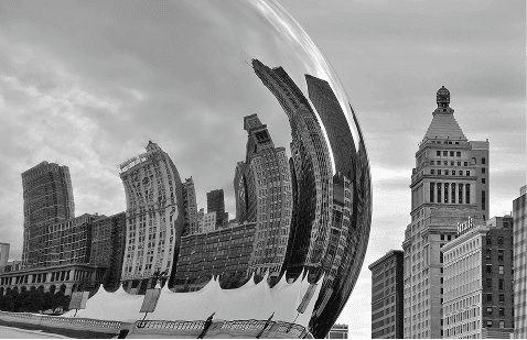 Chicago bean reflection